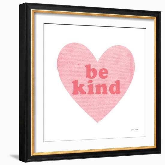 Be Kind Heart-Ann Kelle-Framed Art Print