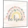 Be Kind Rainbow 1-Kimberly Allen-Mounted Art Print