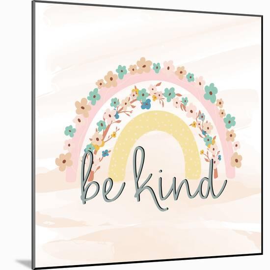 Be Kind Rainbow 1-Kimberly Allen-Mounted Art Print