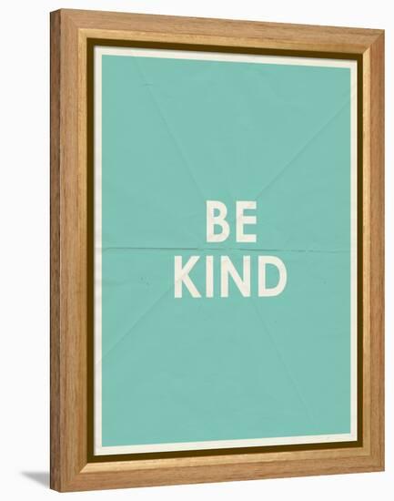 Be Kind Typography-null-Framed Stretched Canvas