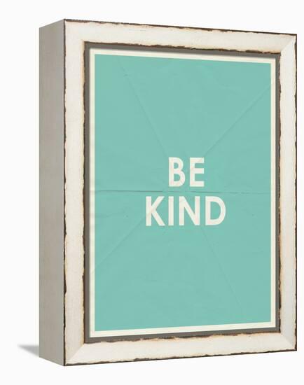 Be Kind Typography-null-Framed Stretched Canvas