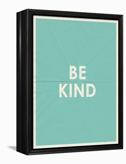 Be Kind Typography-null-Framed Stretched Canvas