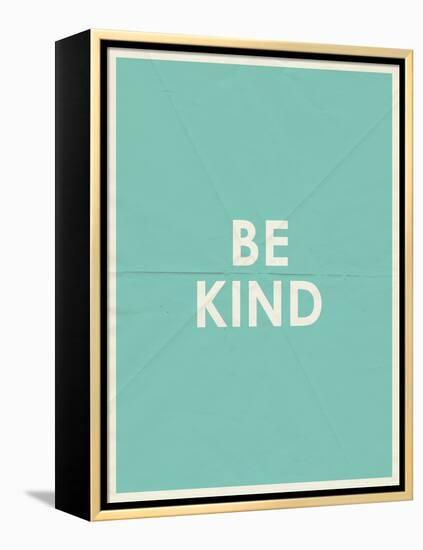 Be Kind Typography-null-Framed Stretched Canvas