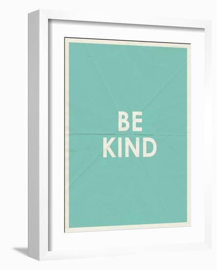 Be Kind Typography-null-Framed Premium Giclee Print