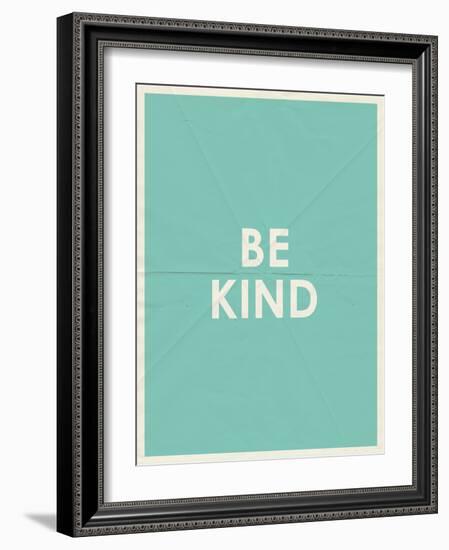 Be Kind Typography-null-Framed Premium Giclee Print