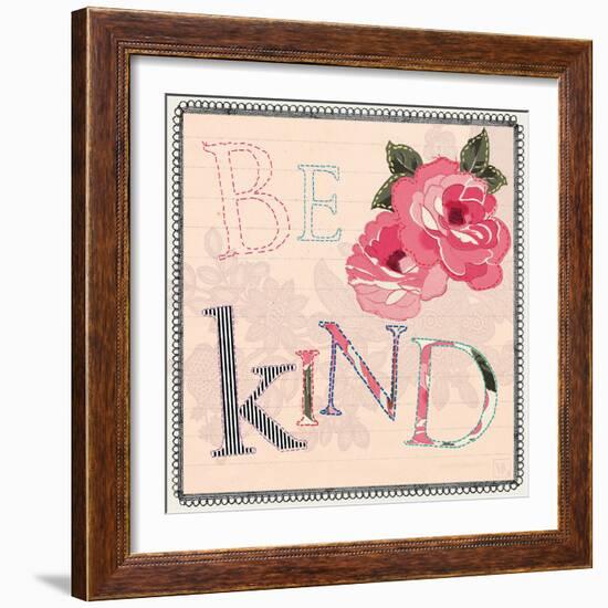 Be Kind-Violet Leclaire-Framed Art Print