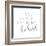 Be Kind-Anna Quach-Framed Art Print