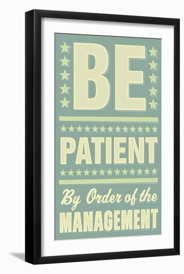 Be Patient-John Golden-Framed Art Print