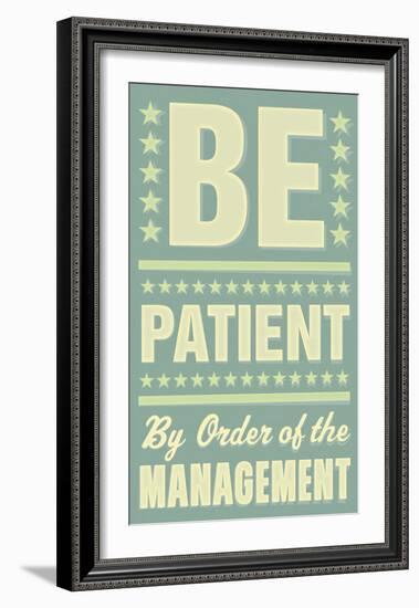 Be Patient-John Golden-Framed Art Print