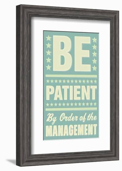 Be Patient-John Golden-Framed Art Print