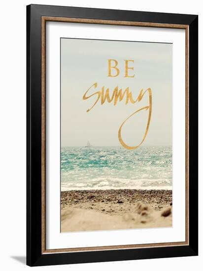 Be Sunny Beach-Sarah Gardner-Framed Art Print