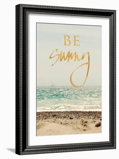 Be Sunny Beach-Sarah Gardner-Framed Art Print