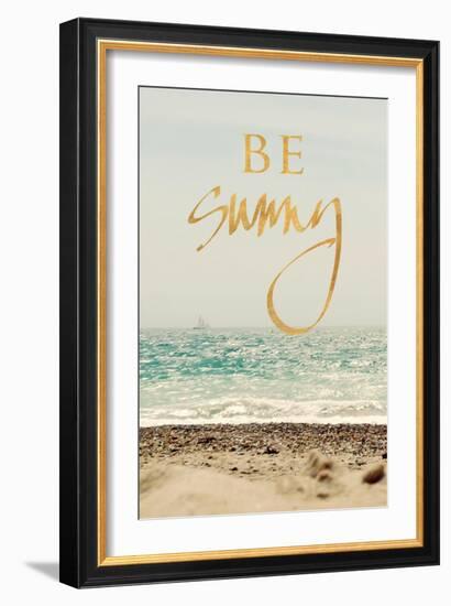 Be Sunny Beach-Sarah Gardner-Framed Art Print