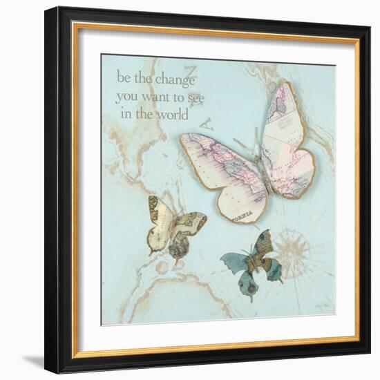 Be the Change-Blue-Arnie Fisk-Framed Premium Giclee Print