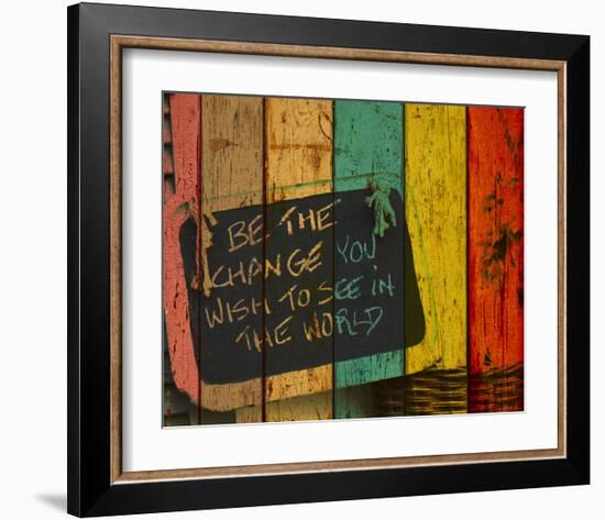 Be the Change-Irena Orlov-Framed Art Print