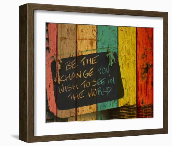 Be the Change-Irena Orlov-Framed Art Print