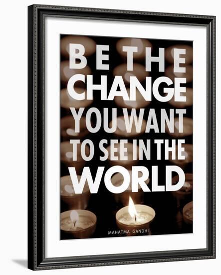 Be the Change-Chuck Haney-Framed Art Print