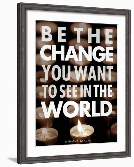 Be the Change-Chuck Haney-Framed Art Print