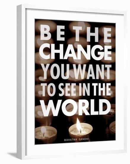 Be the Change-Chuck Haney-Framed Art Print