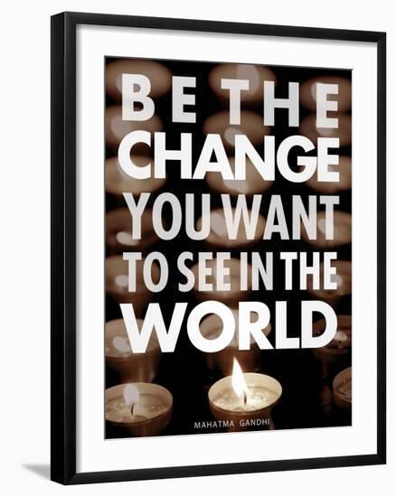 Be the Change-Chuck Haney-Framed Art Print