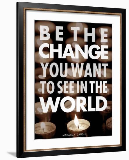 Be the Change-Chuck Haney-Framed Art Print