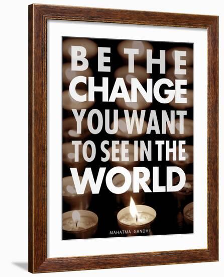 Be the Change-Chuck Haney-Framed Art Print