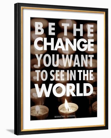 Be the Change-Chuck Haney-Framed Art Print