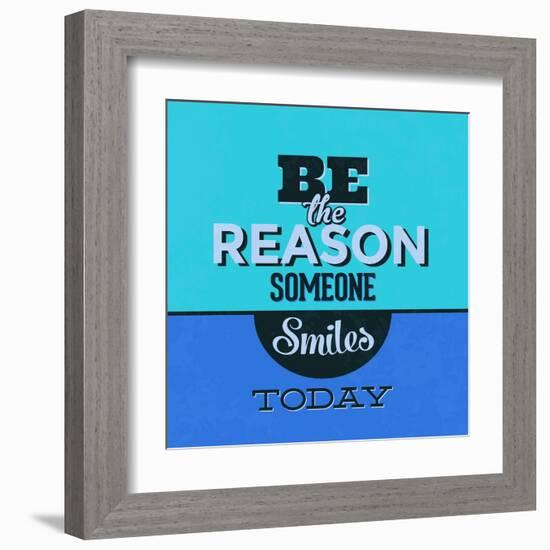 Be the Reason Someone Smiles Today 1-Lorand Okos-Framed Art Print