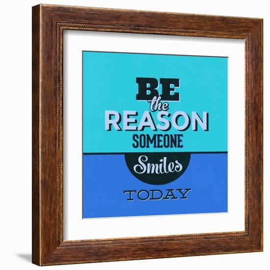 Be the Reason Someone Smiles Today 1-Lorand Okos-Framed Art Print