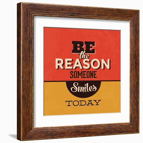 Be the Reason Someone Smiles Today-Lorand Okos-Framed Art Print