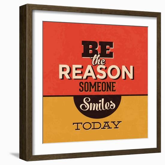 Be the Reason Someone Smiles Today-Lorand Okos-Framed Art Print