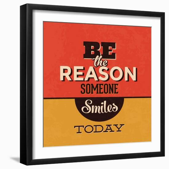 Be the Reason Someone Smiles Today-Lorand Okos-Framed Art Print