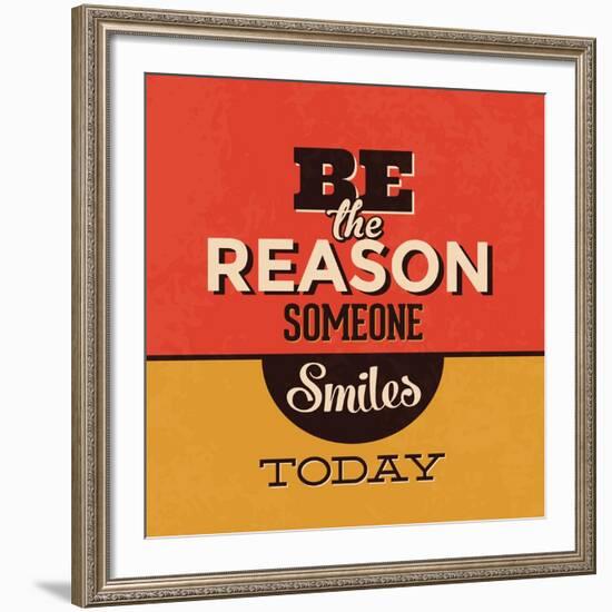 Be the Reason Someone Smiles Today-Lorand Okos-Framed Art Print