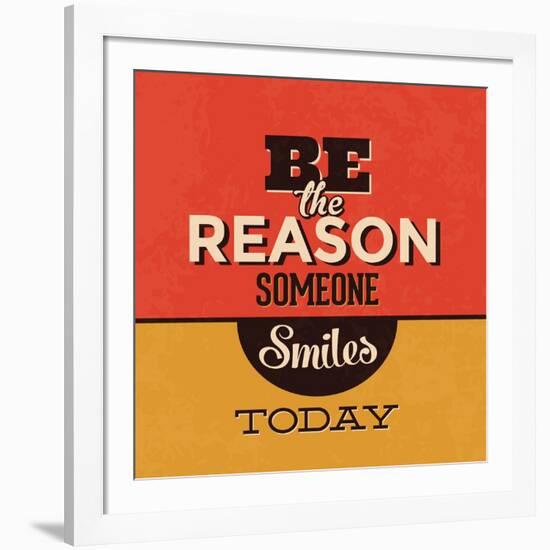 Be the Reason Someone Smiles Today-Lorand Okos-Framed Art Print