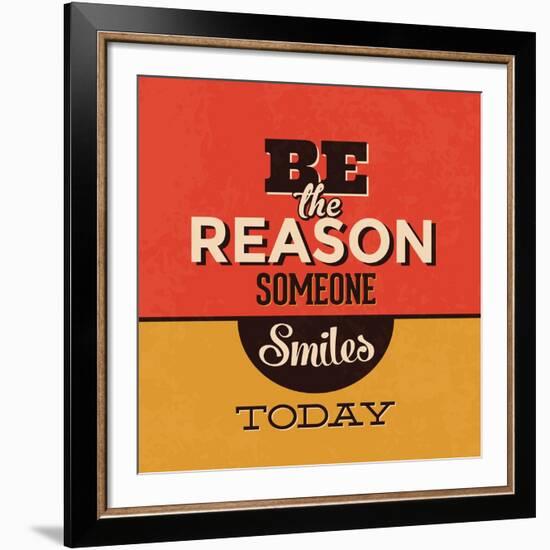 Be the Reason Someone Smiles Today-Lorand Okos-Framed Art Print