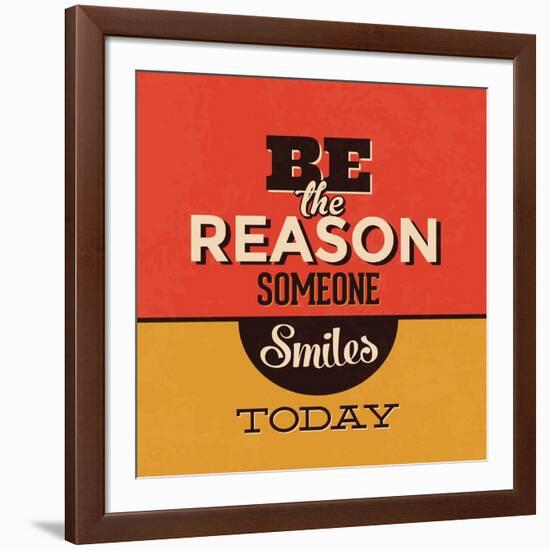 Be the Reason Someone Smiles Today-Lorand Okos-Framed Art Print