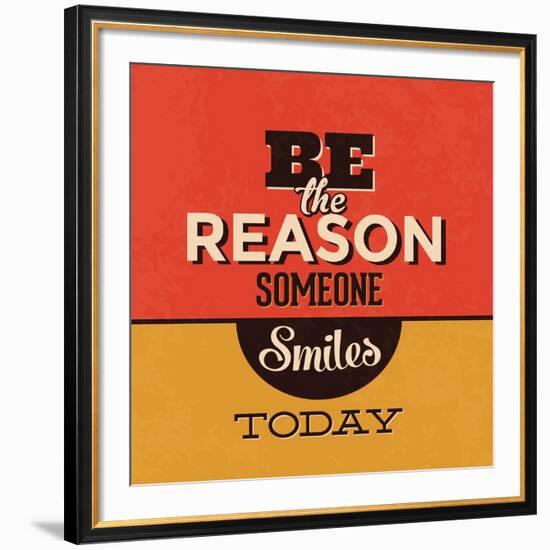 Be the Reason Someone Smiles Today-Lorand Okos-Framed Art Print