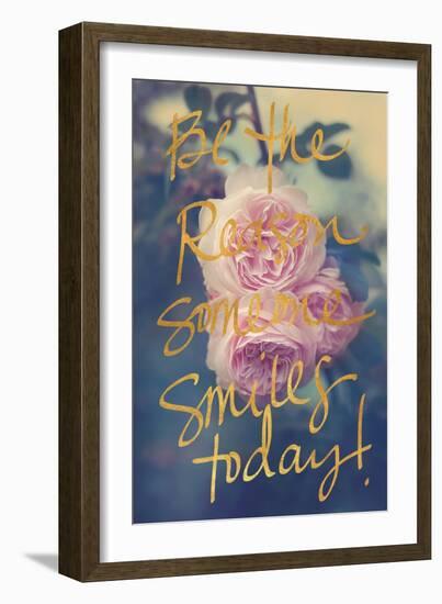 Be the Reason Someone Smiles Today-Sarah Gardner-Framed Art Print