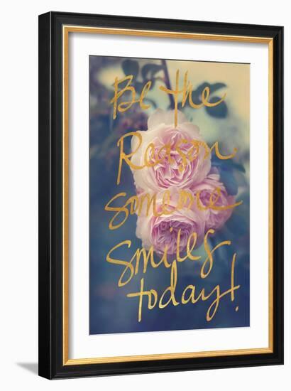 Be the Reason Someone Smiles Today-Sarah Gardner-Framed Art Print