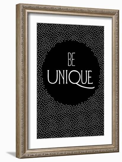 Be Unique-null-Framed Art Print