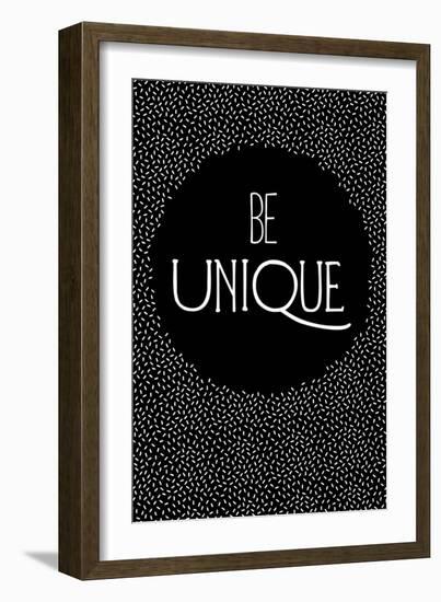 Be Unique-null-Framed Art Print