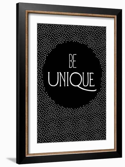 Be Unique-null-Framed Art Print