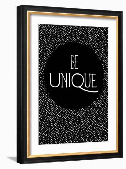 Be Unique-null-Framed Art Print