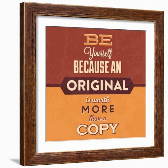 Be Yourself-Lorand Okos-Framed Art Print