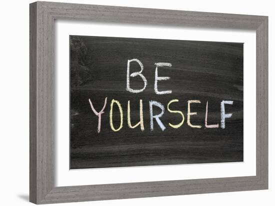 Be Yourself-Yury Zap-Framed Art Print