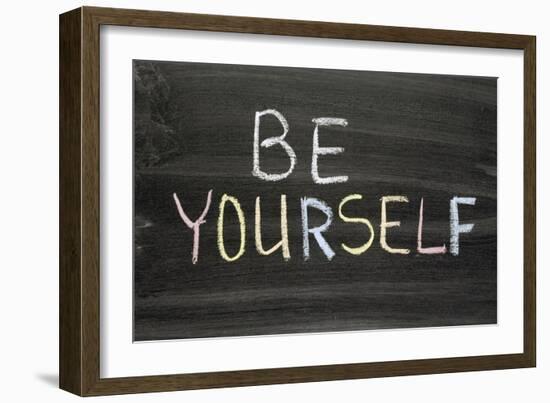 Be Yourself-Yury Zap-Framed Art Print