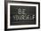 Be Yourself-Yury Zap-Framed Art Print