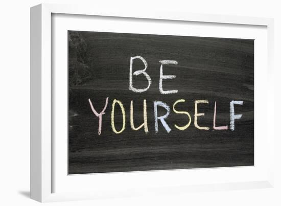 Be Yourself-Yury Zap-Framed Art Print