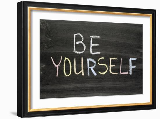 Be Yourself-Yury Zap-Framed Art Print