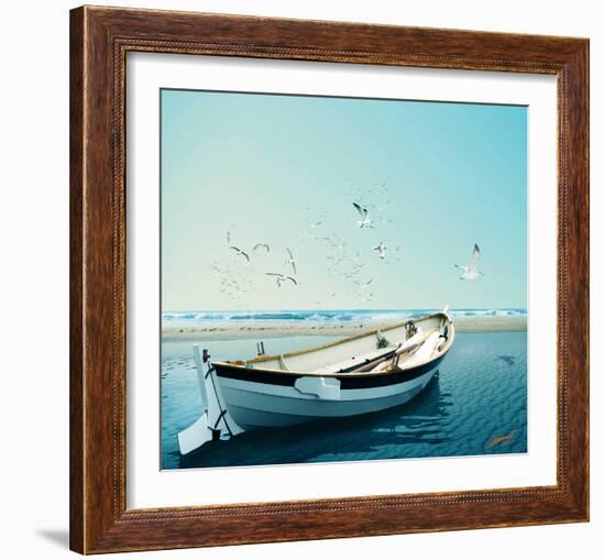 Beach 25-Carlos Casamayor-Framed Art Print